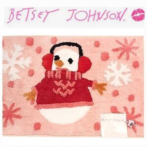 Betsey Johnson Snowman Bath Rug